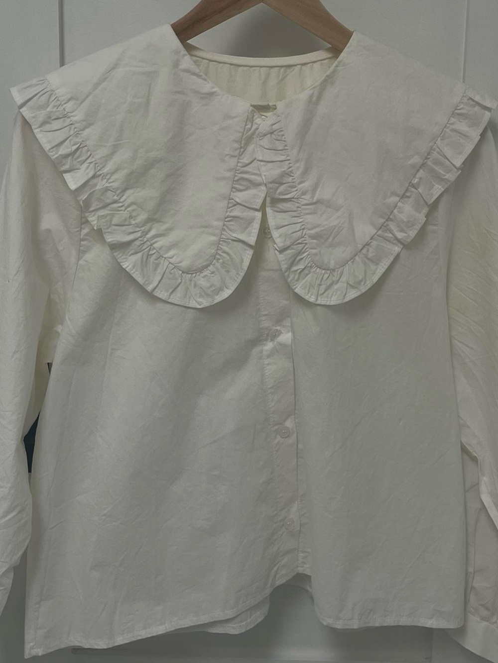 Simons White Collared Button Up
